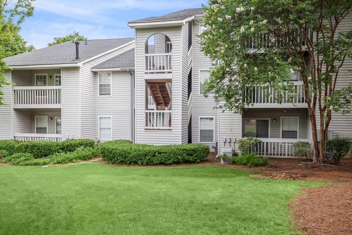 Beautiful landscaping at Gleneagle in Greenville, South Carolina.