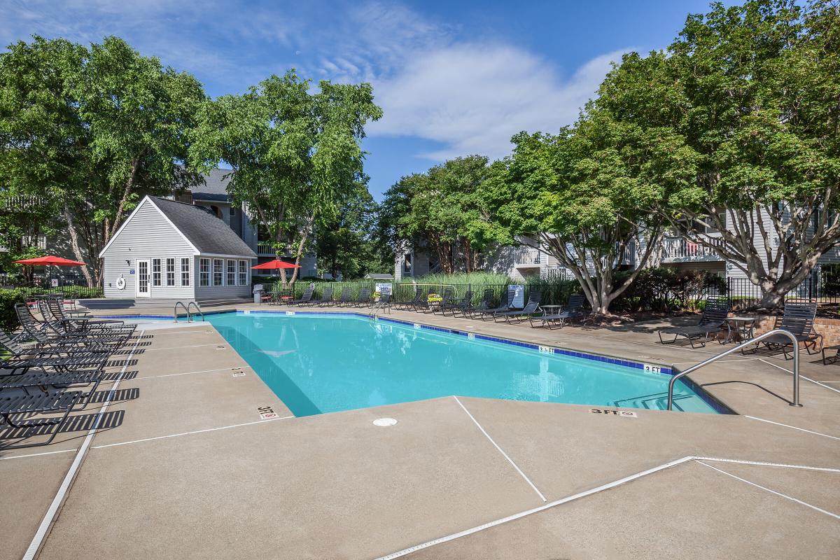 Relax in the swimming pool at Gleneagle in Greenville, South Carolina.