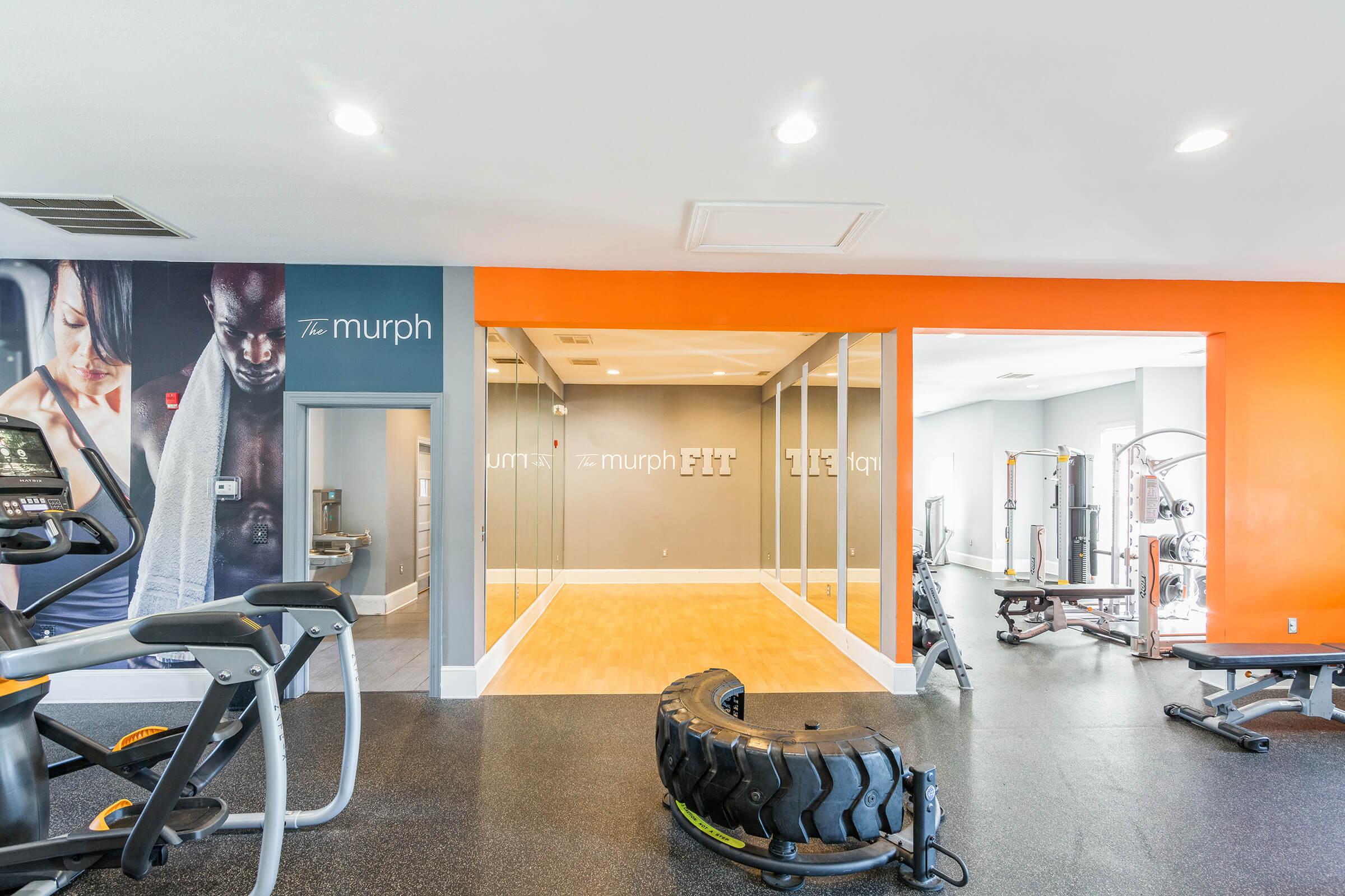 Free weights available at The Murph