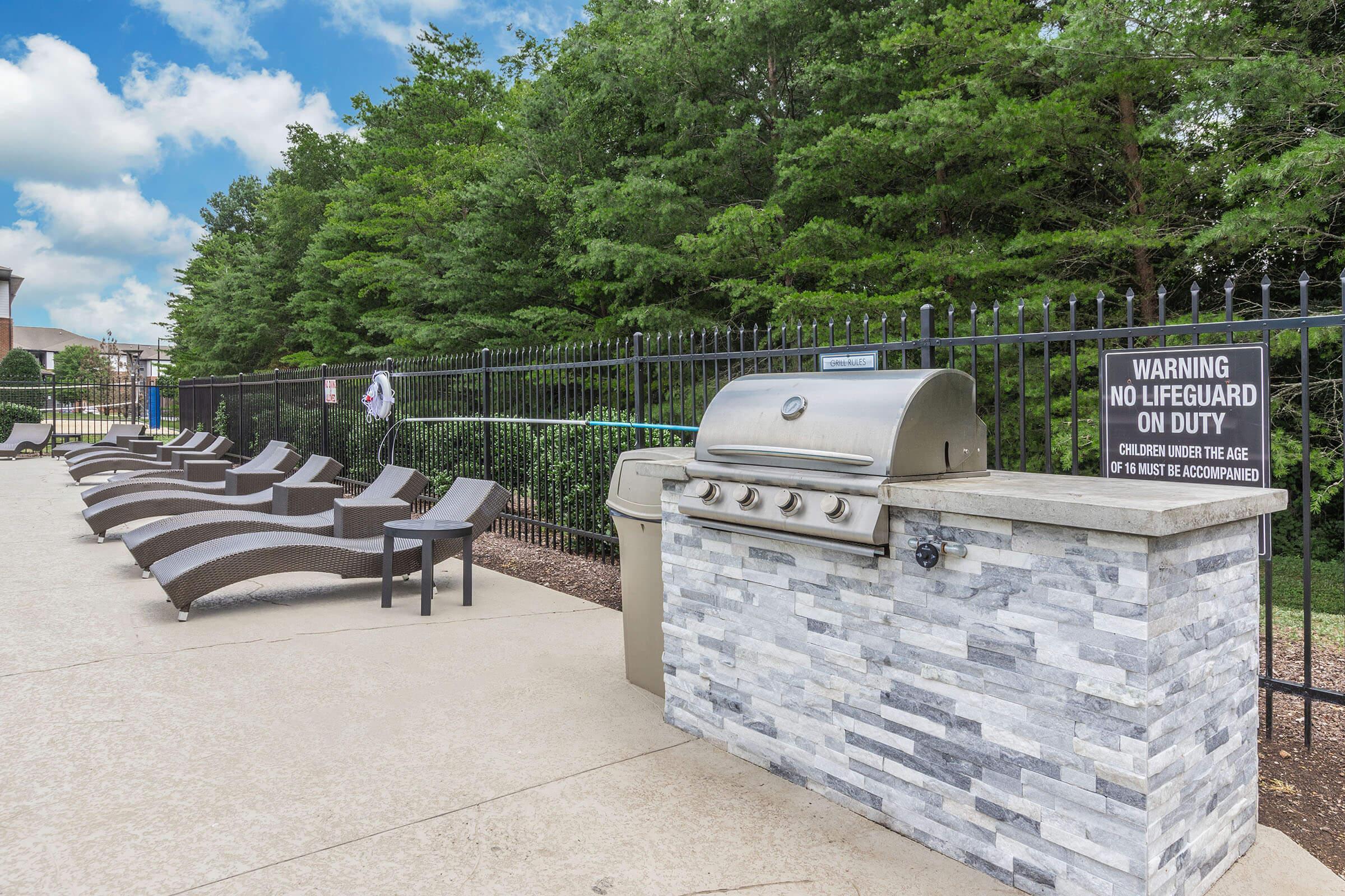 Grill and Sundeck Area at The Dutton