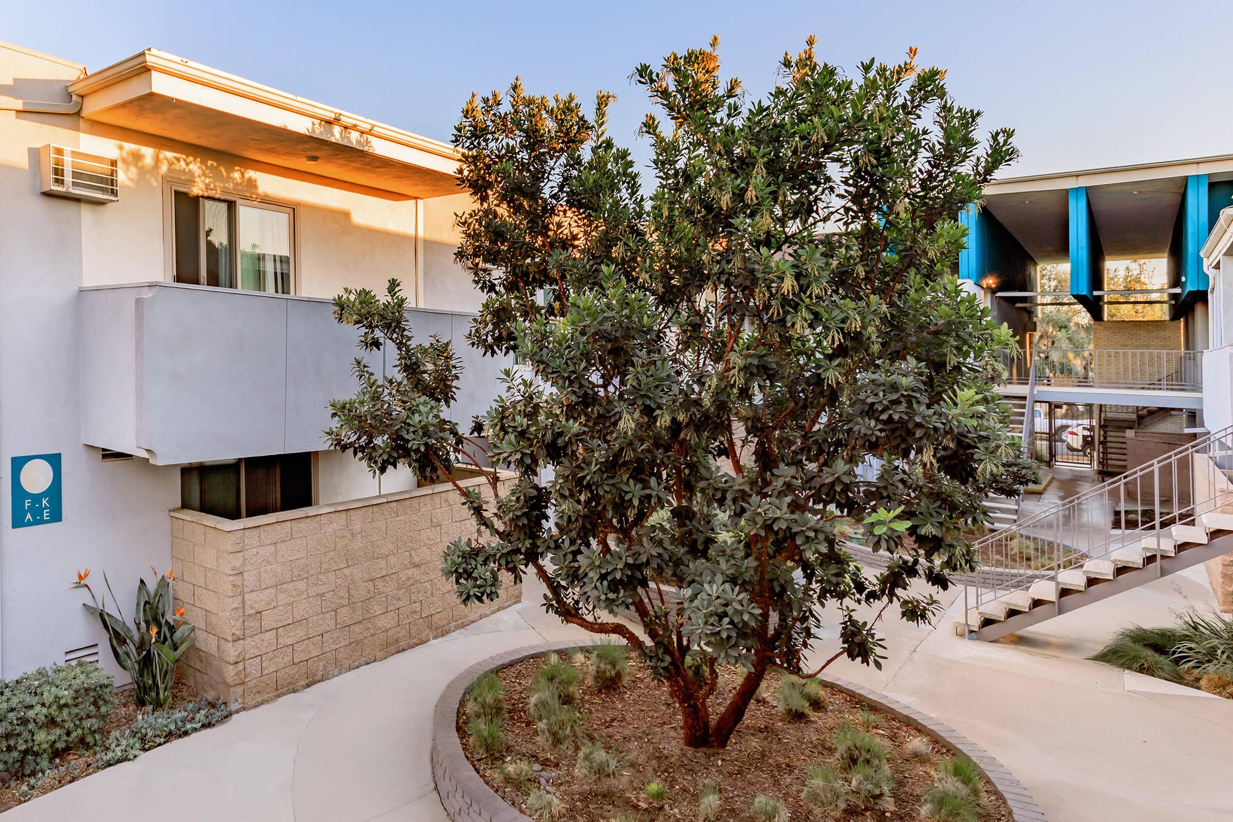 a house with trees in the background