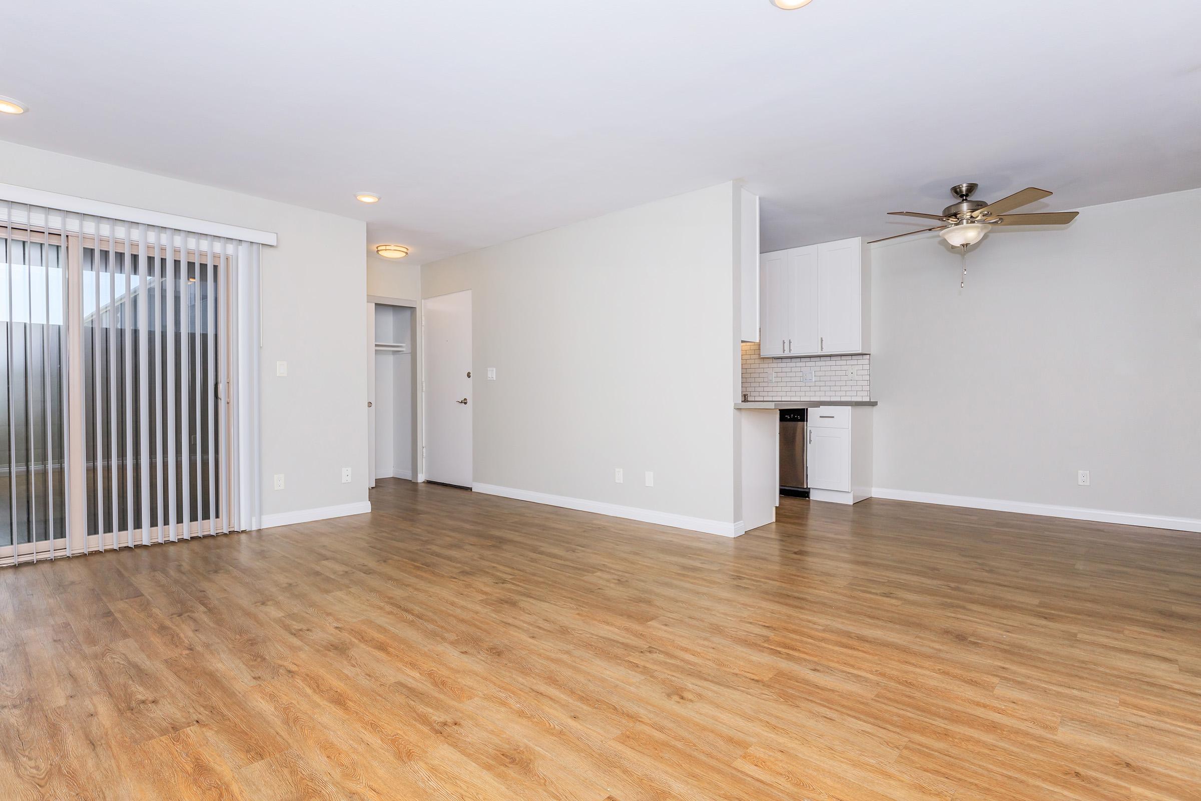 a room with a wooden floor