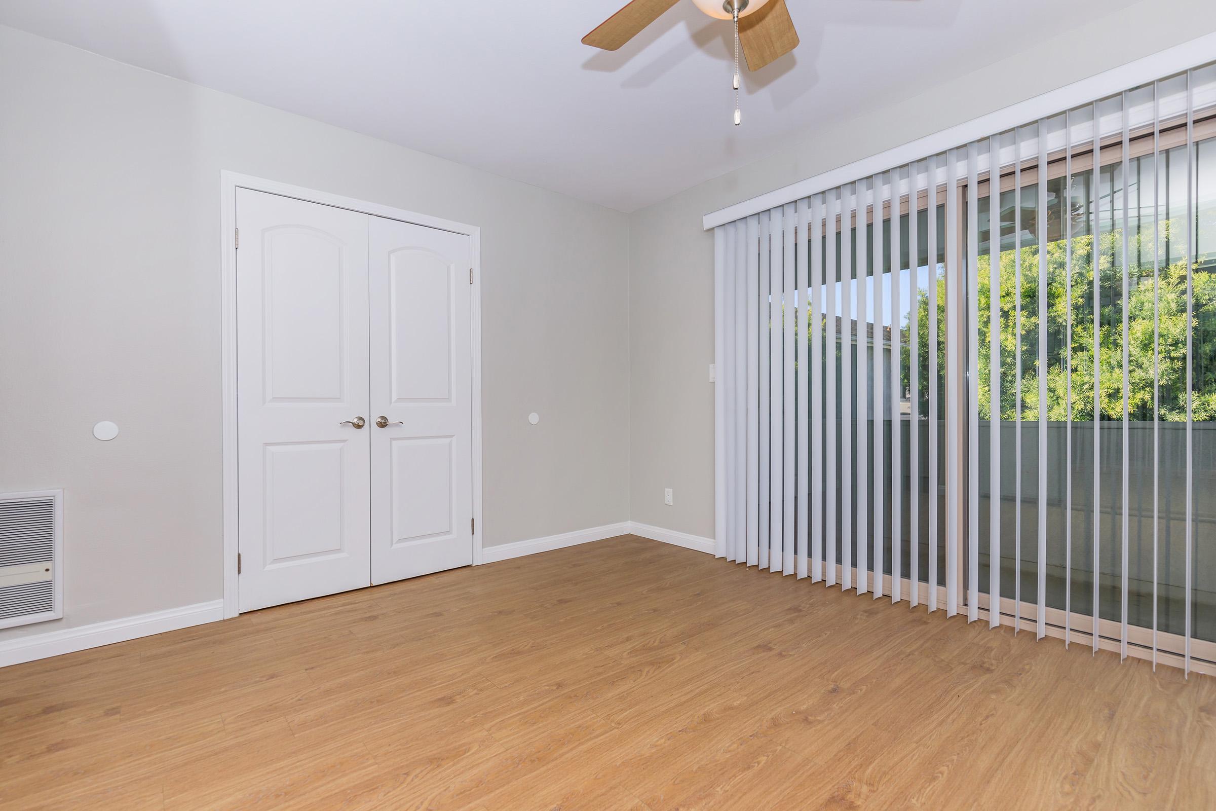 a room with a wooden floor