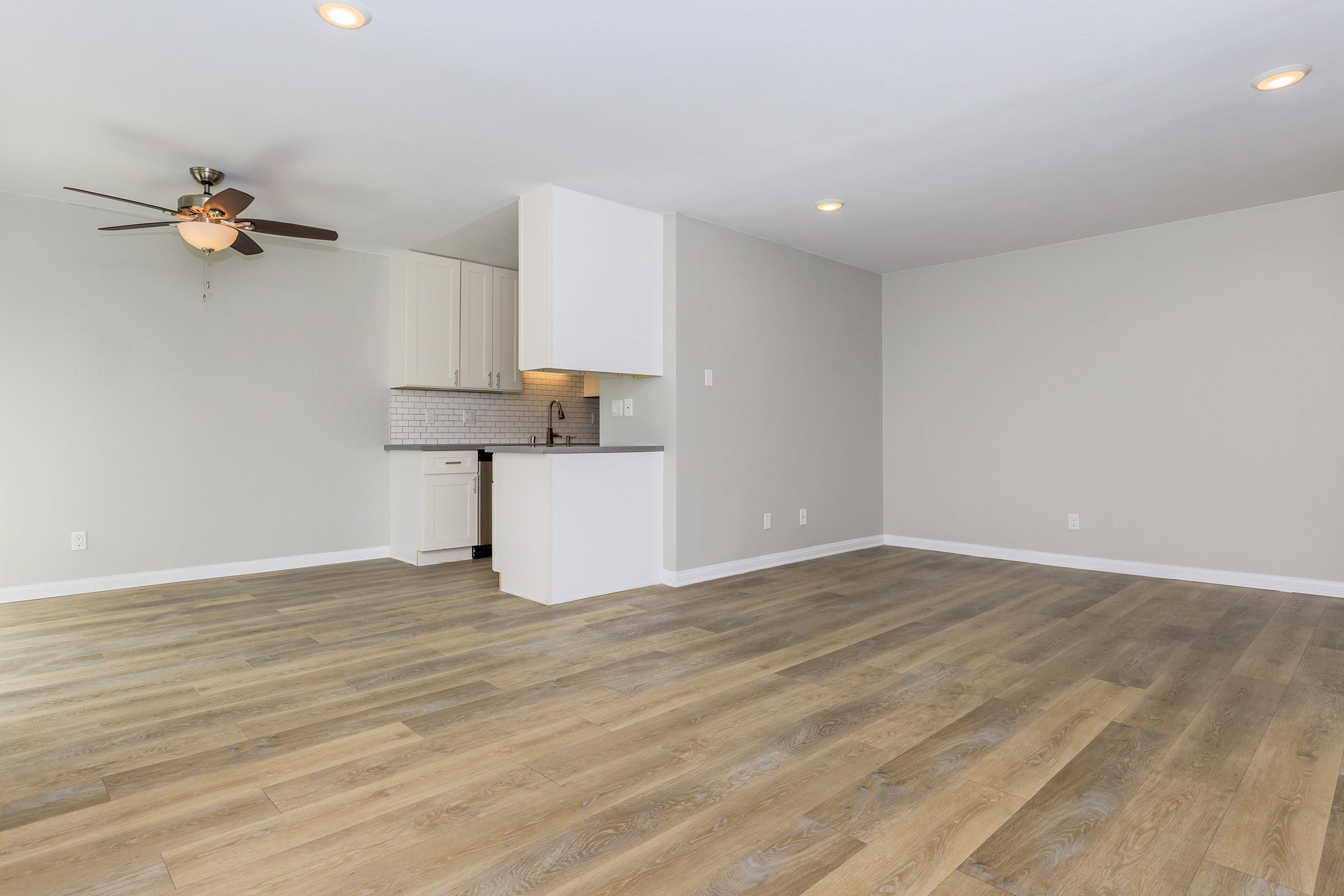 a room with a wooden floor