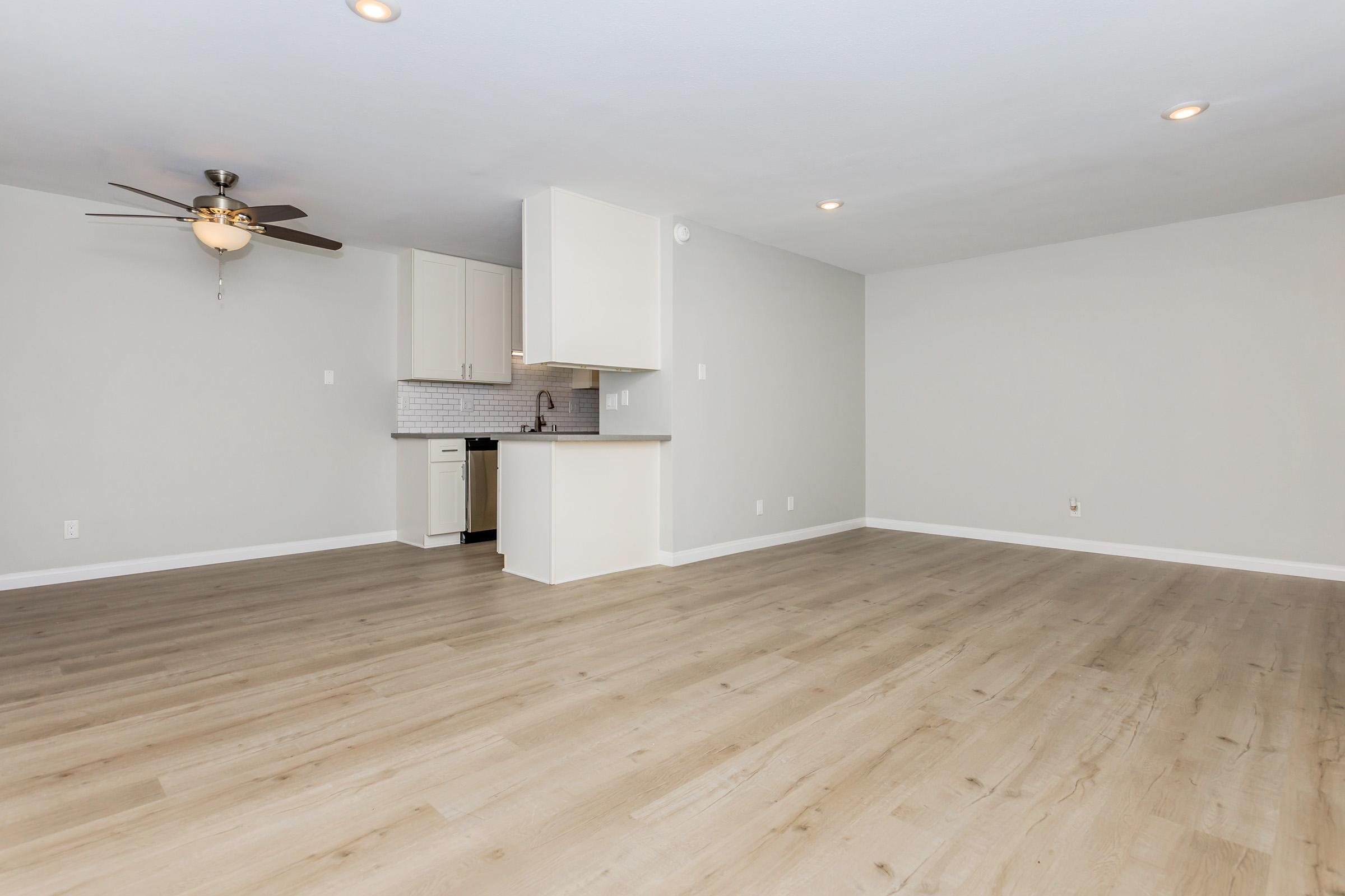 a room with a wooden floor