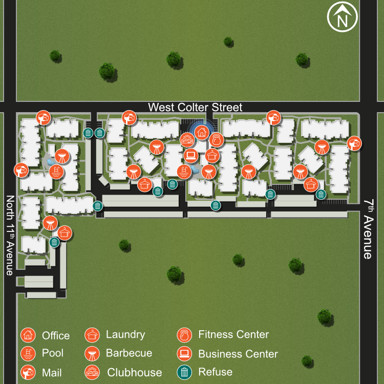 We make every effort to make our website accessible to anybody, especially those with disabilities. If you have question in terms of the relative location of an amenity or apartment home, please give us a call.