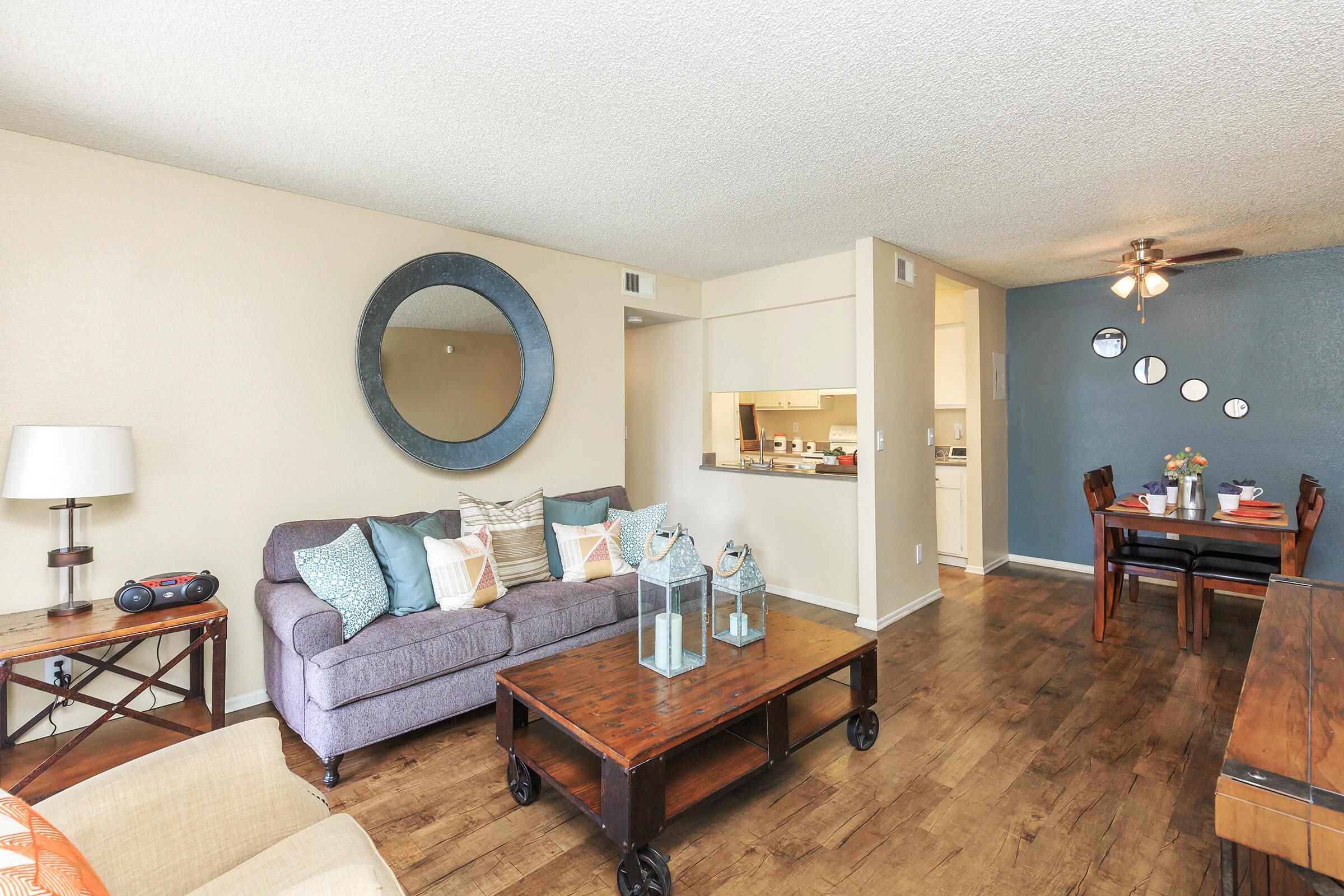 Apartment with wooden floors