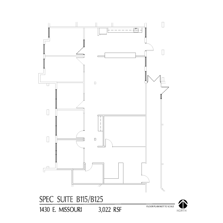 Floor plan image of Suite B-125