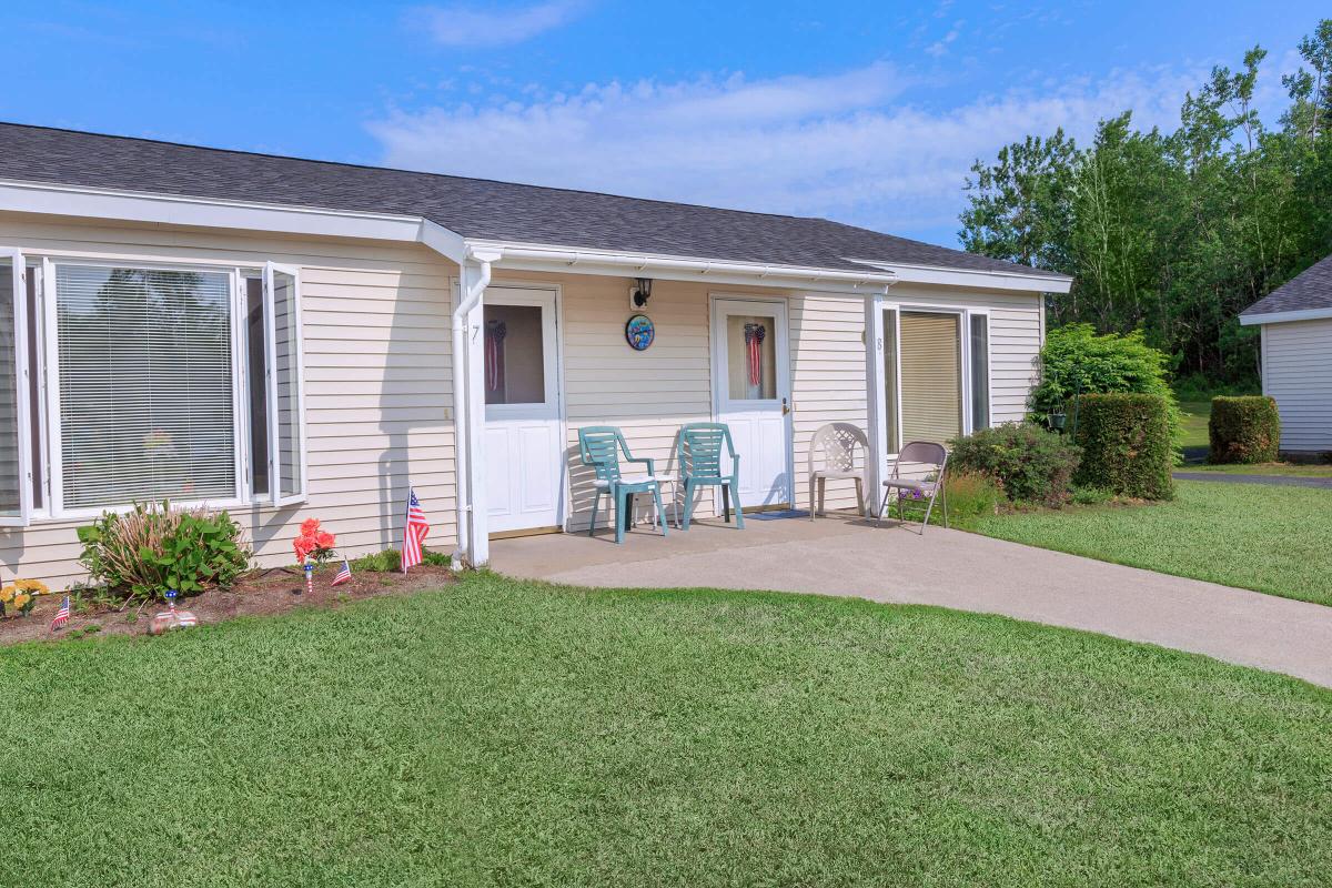 a large lawn in front of a house