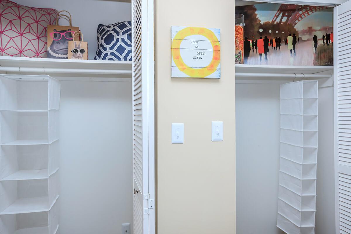 Spacious walk-in closets of Urban floor plan