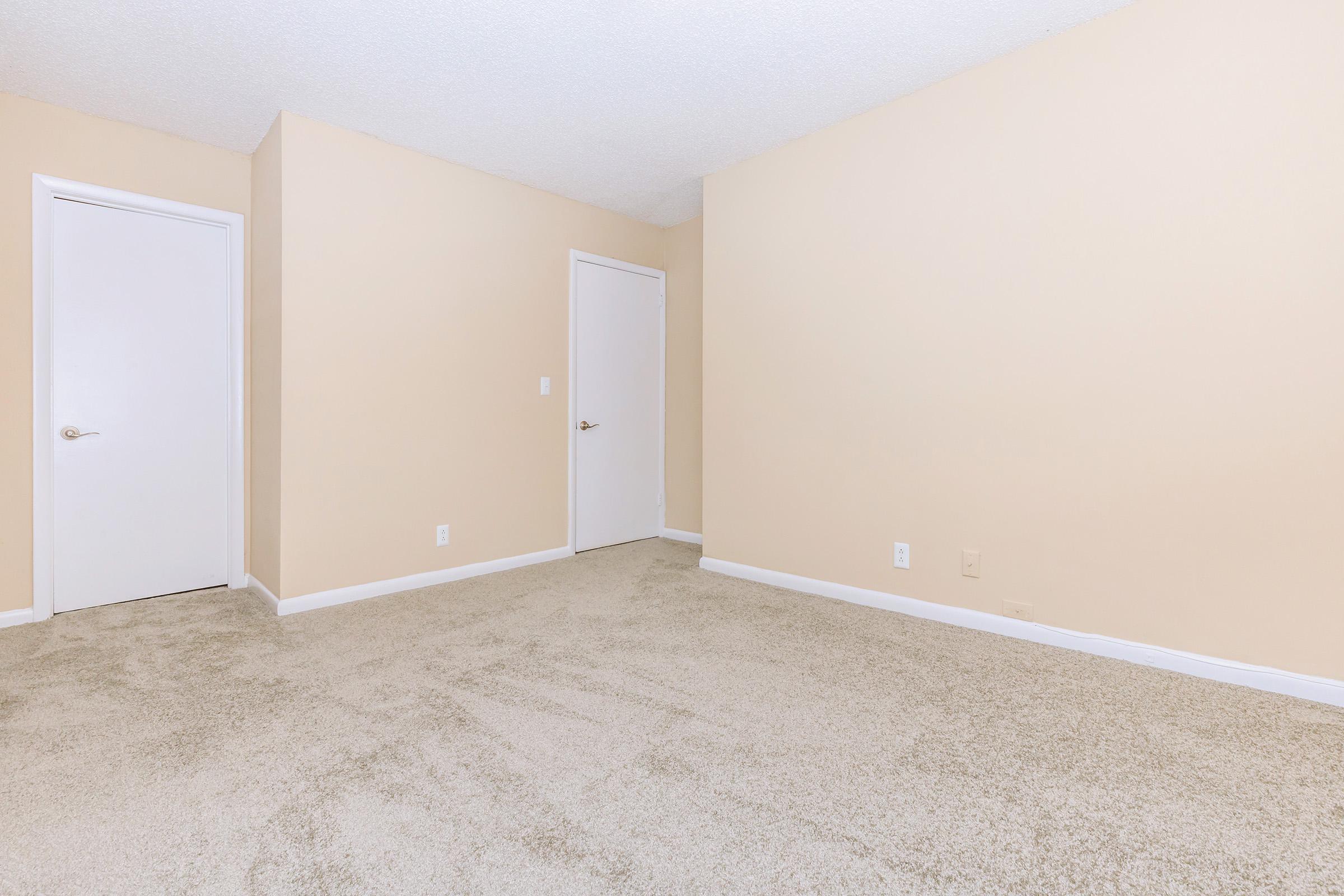 Cozy bedroom with carpet