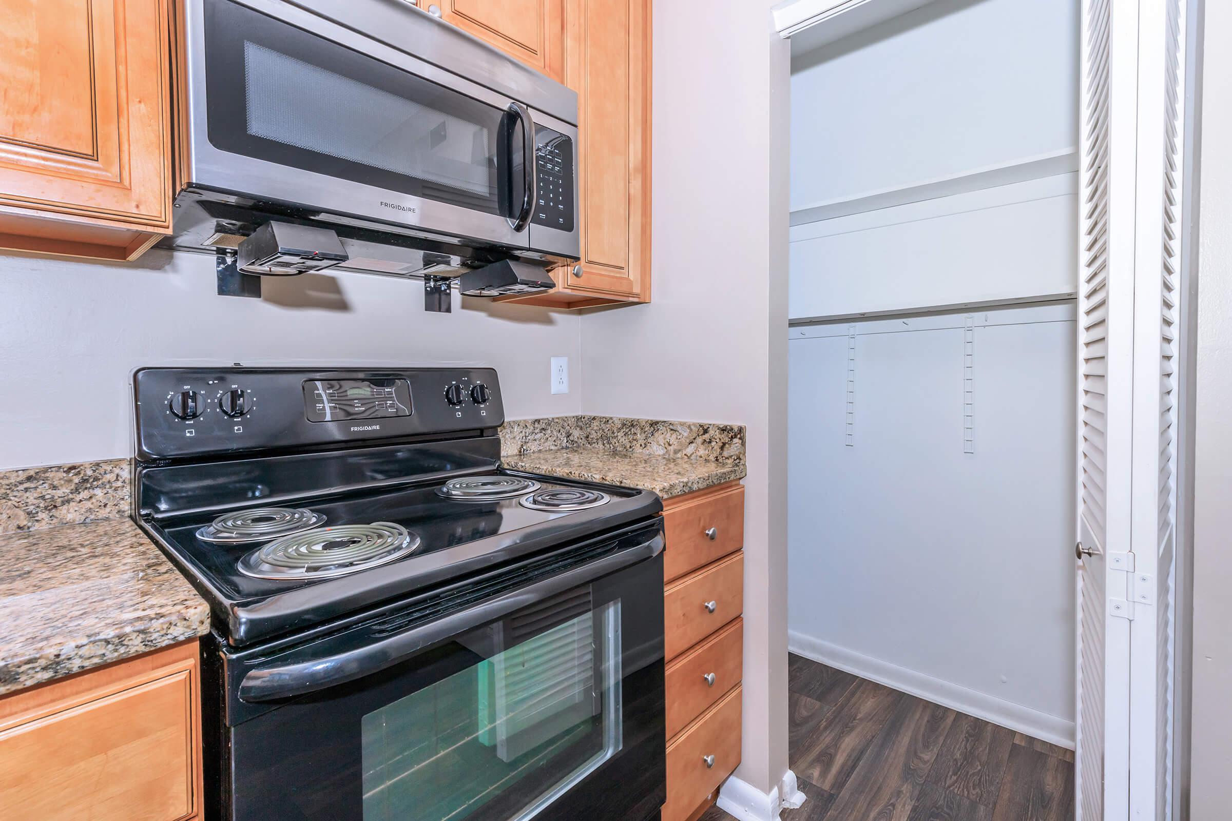 Kitchen with a pantry