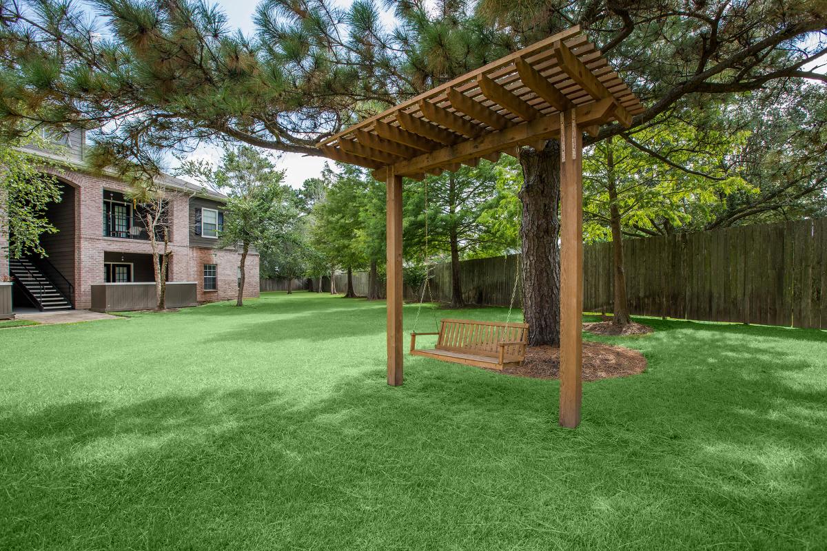 a large lawn in front of a house