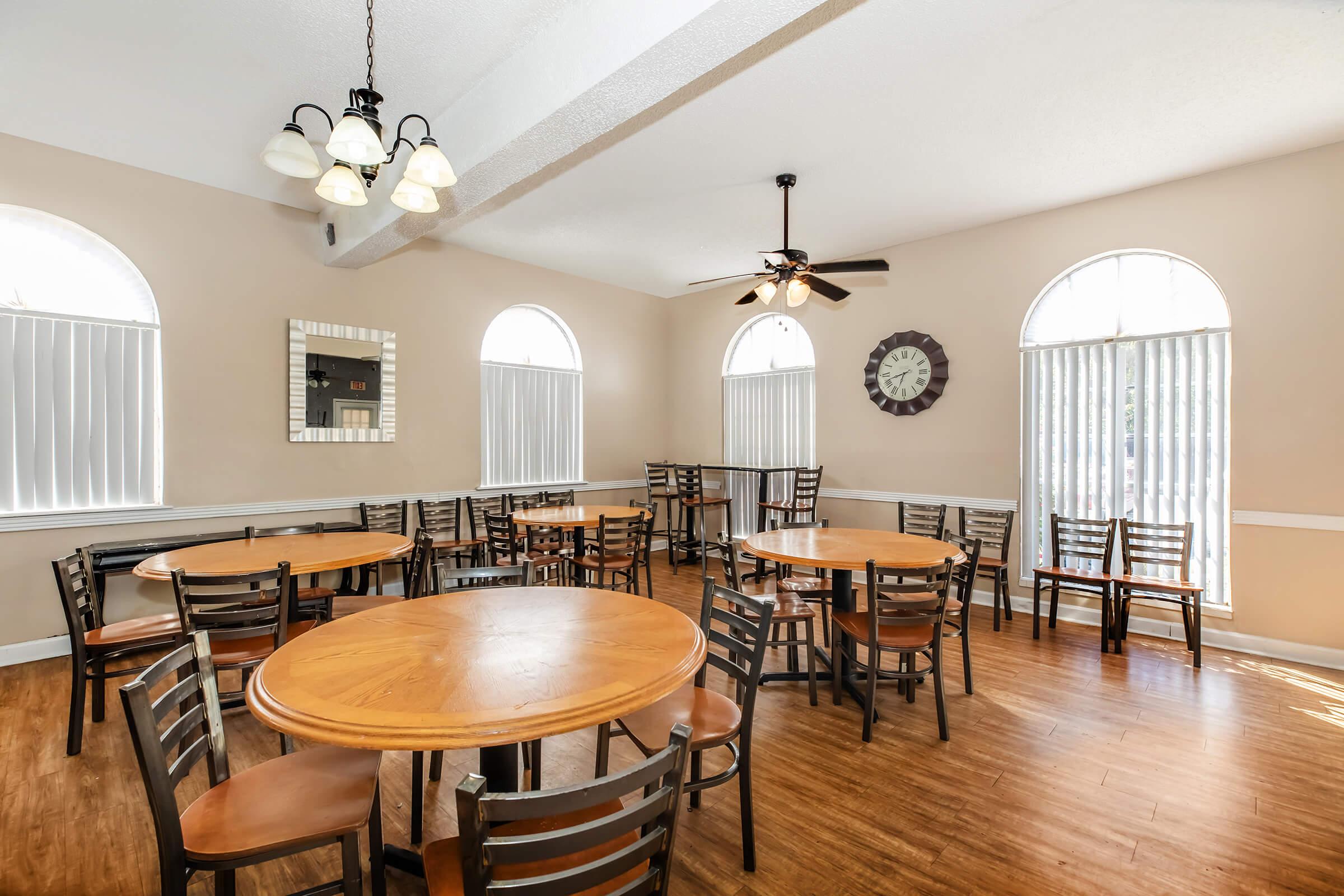 a dining room table