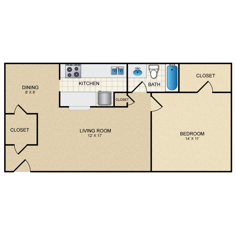 Floor plan image of B
