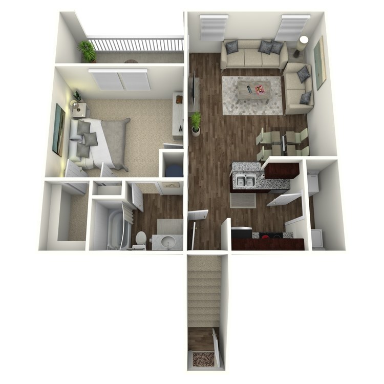 Floor plan image of The Ridgecrest A1UG