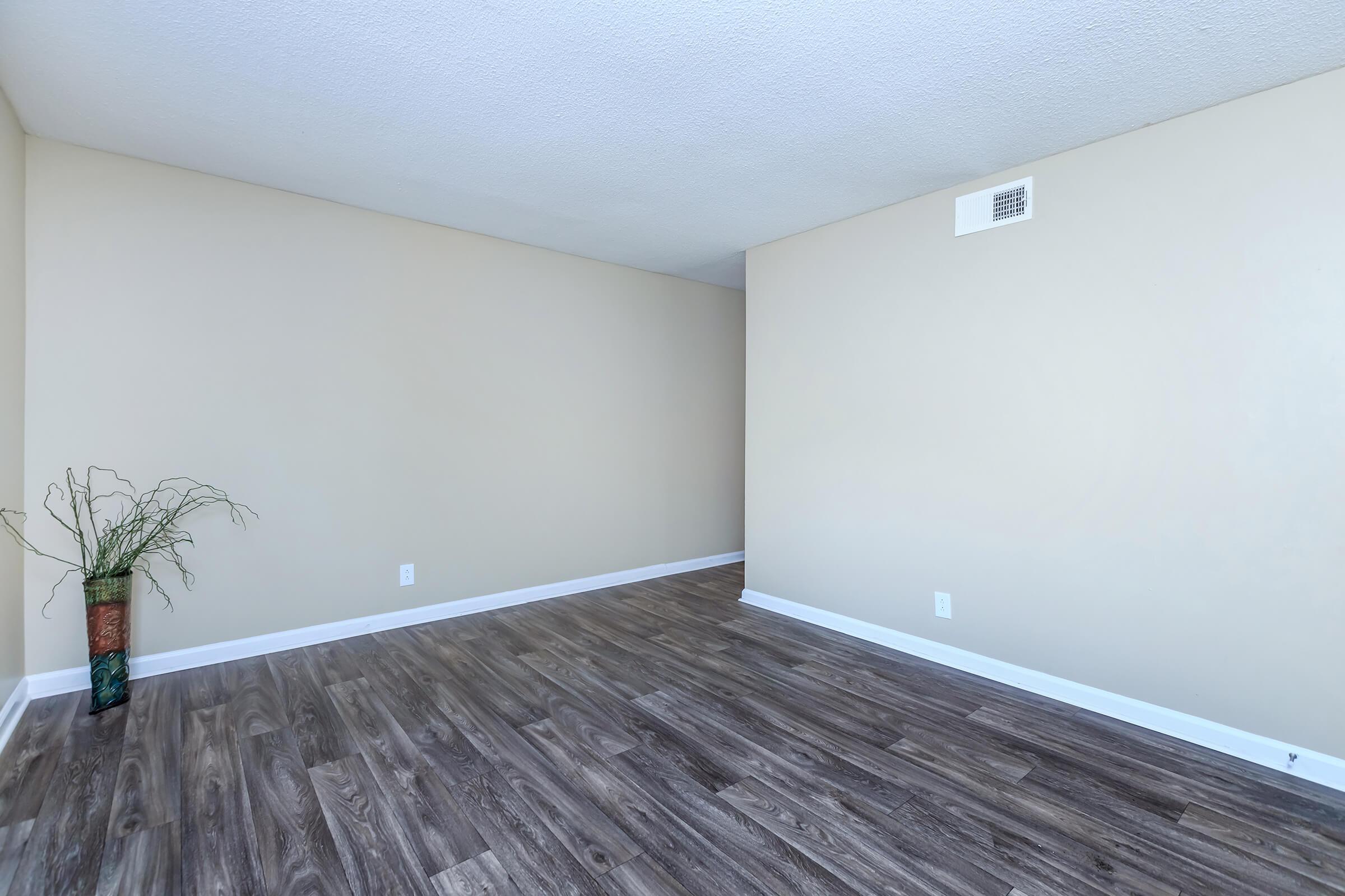a room with a wooden floor