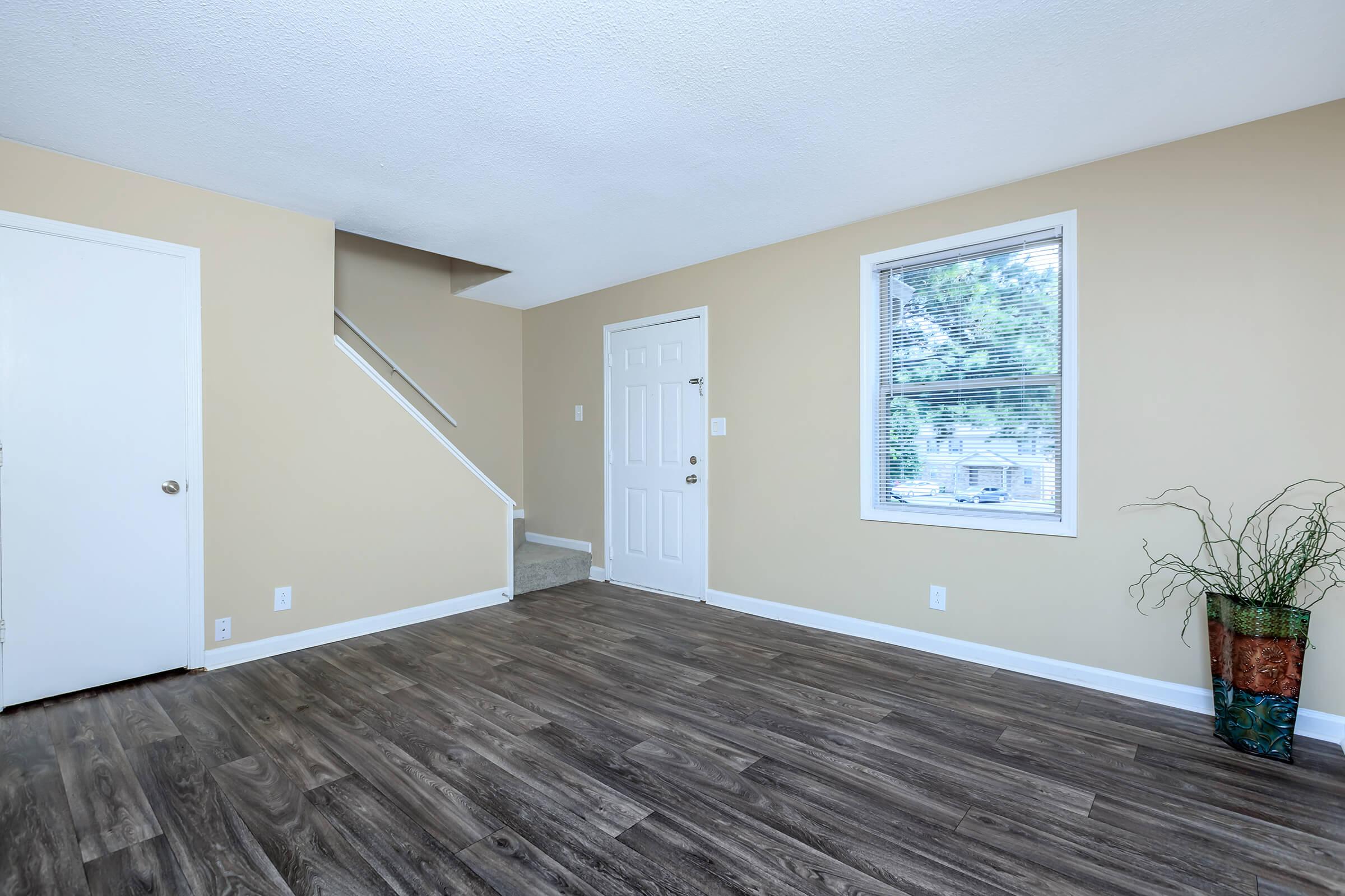 a room with a wooden floor