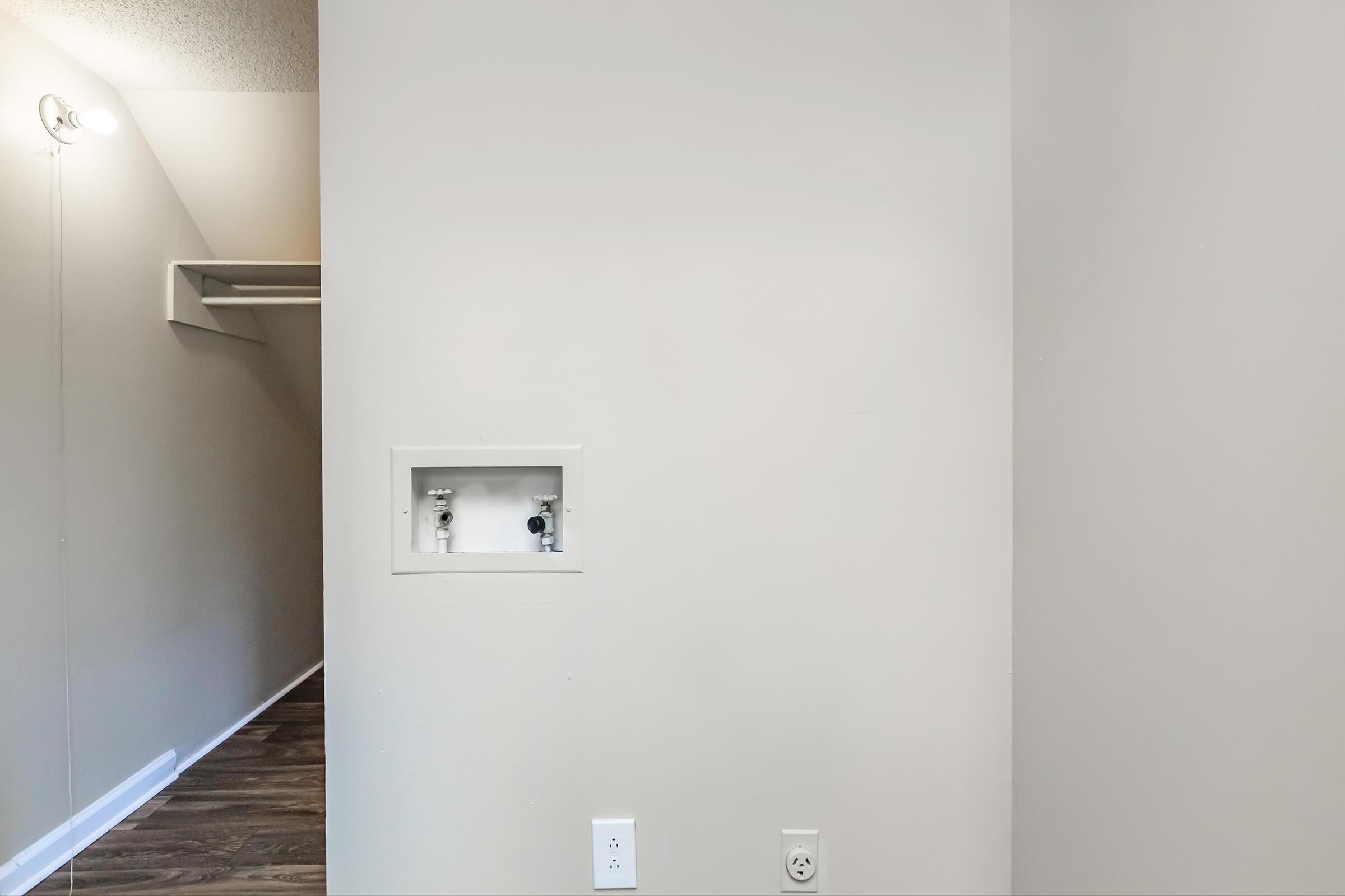 WASHER AND DRYER CONNECTIONS