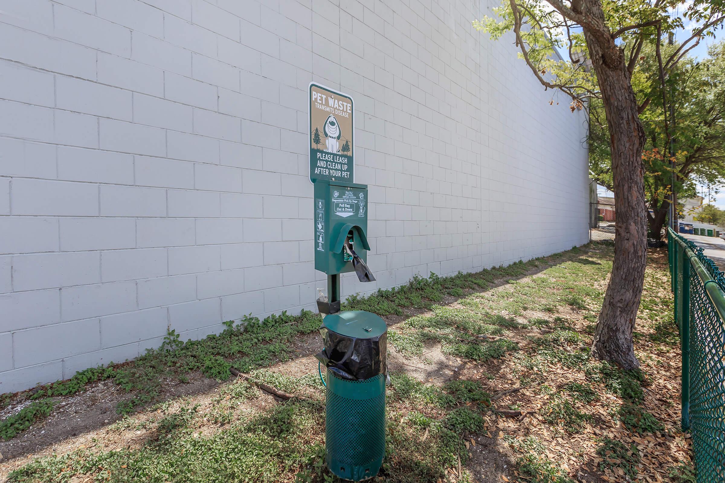 PET WASTE STATIONS FOR YOUR CONVENIENCE