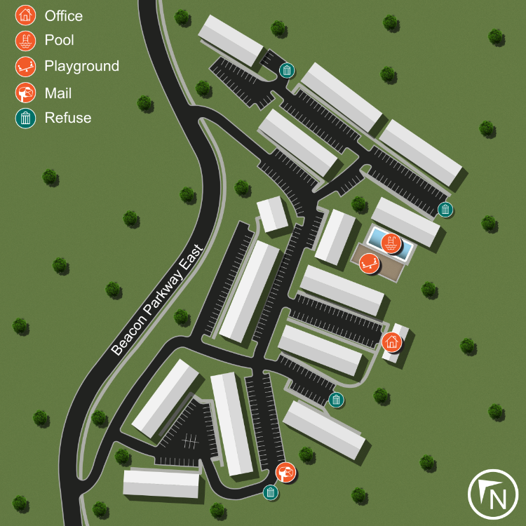 We make every effort to make our website accessible to anybody, especially those with disabilities. If you have question in terms of the relative location of an amenity or apartment home, please give us a call.