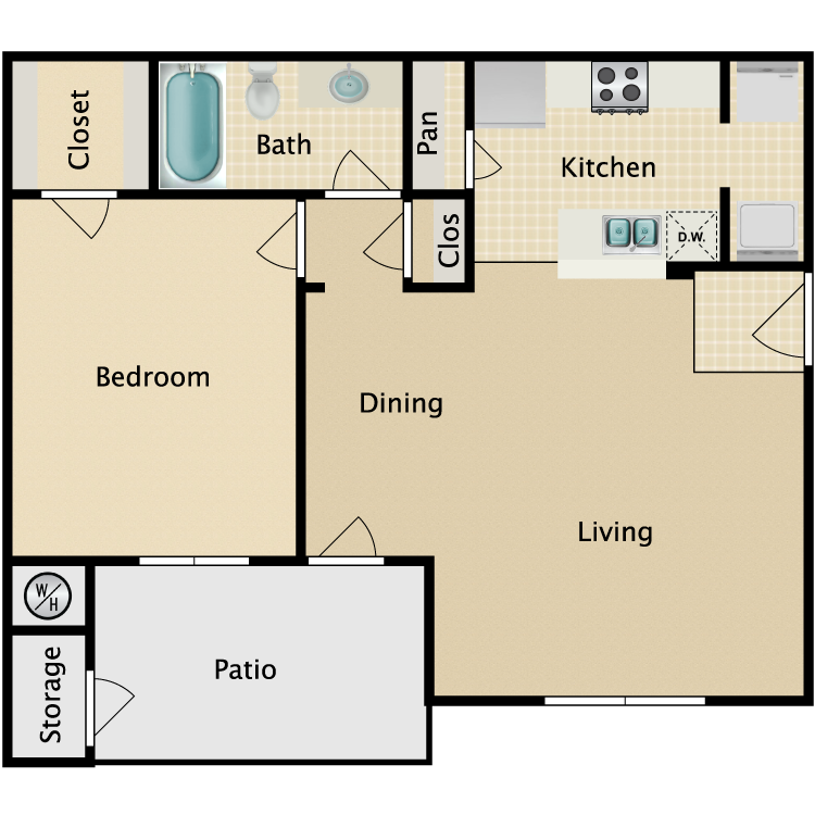 Floor plan image of A