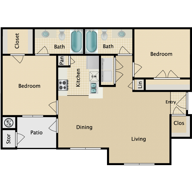Floor plan image of B
