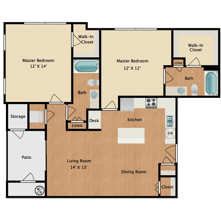 Floor plan image of B2