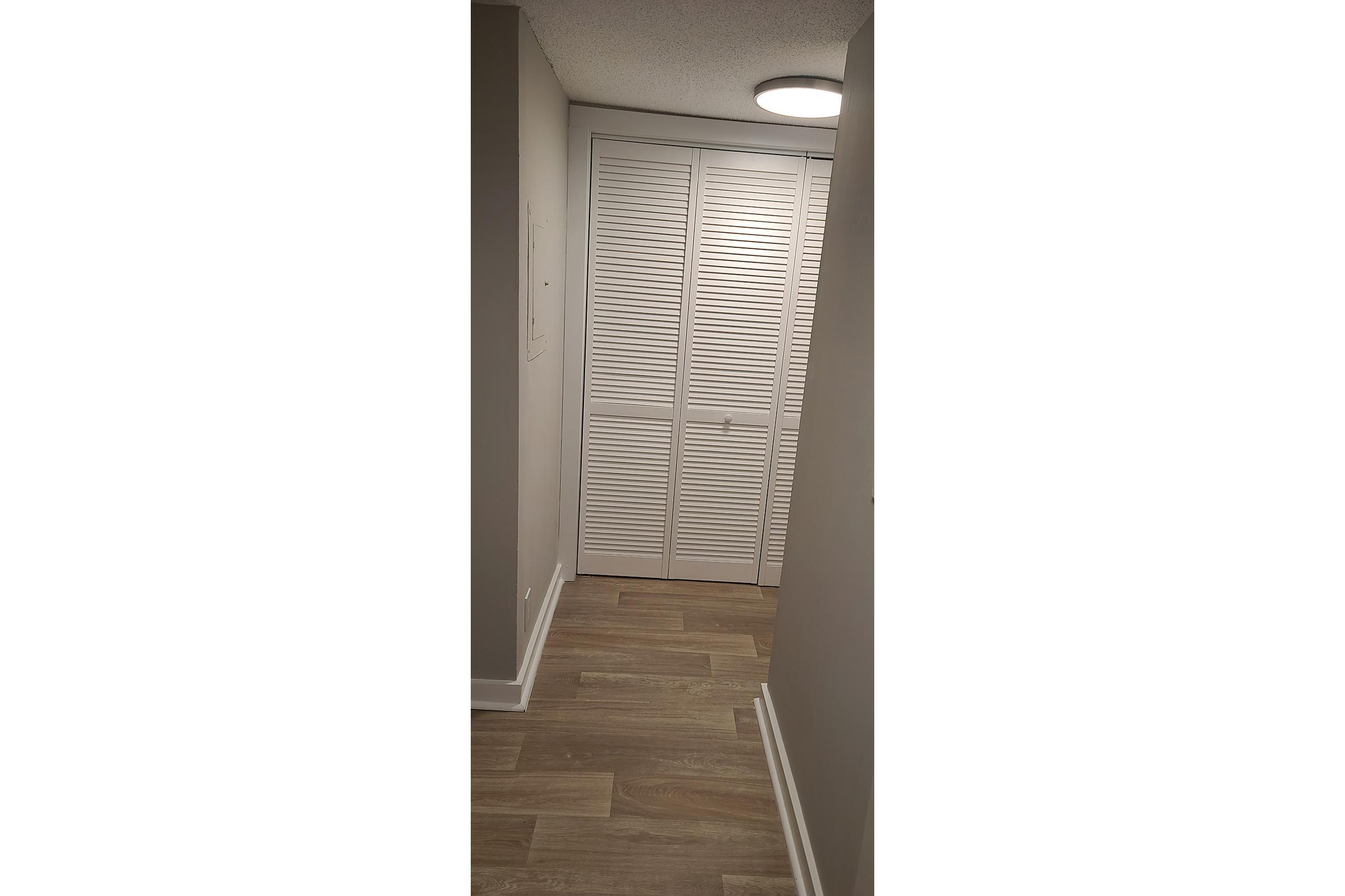 view of hallway closet