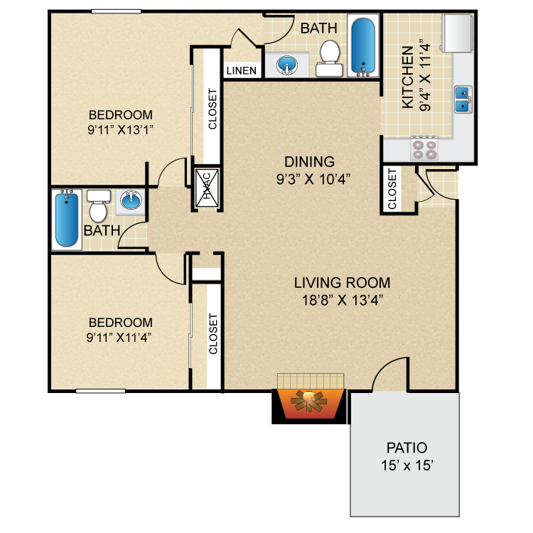 Floor plan image of B1