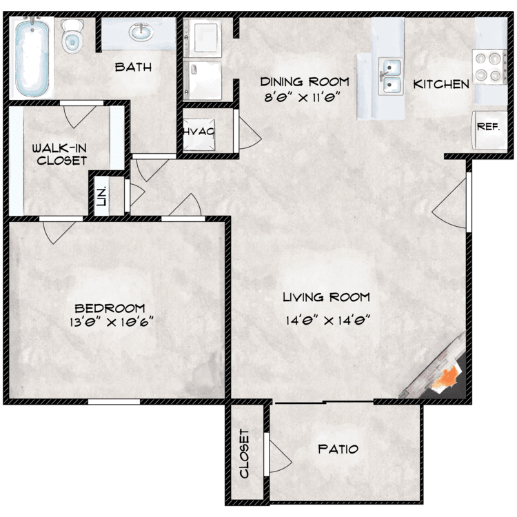 The Savannah floor plan image