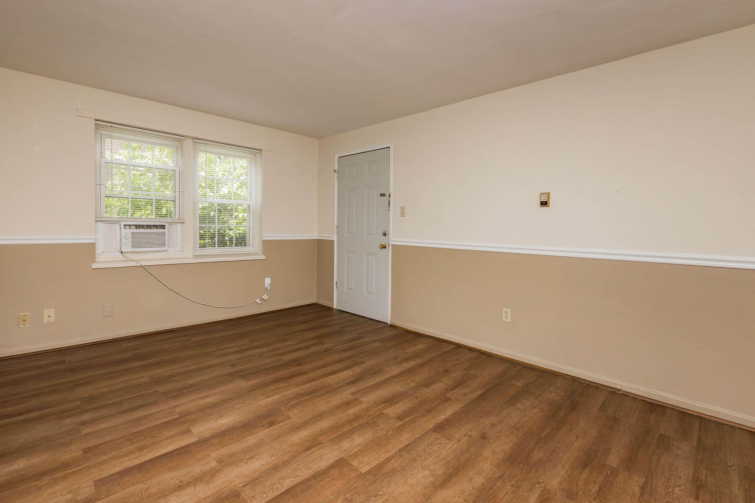 a room with a wooden floor