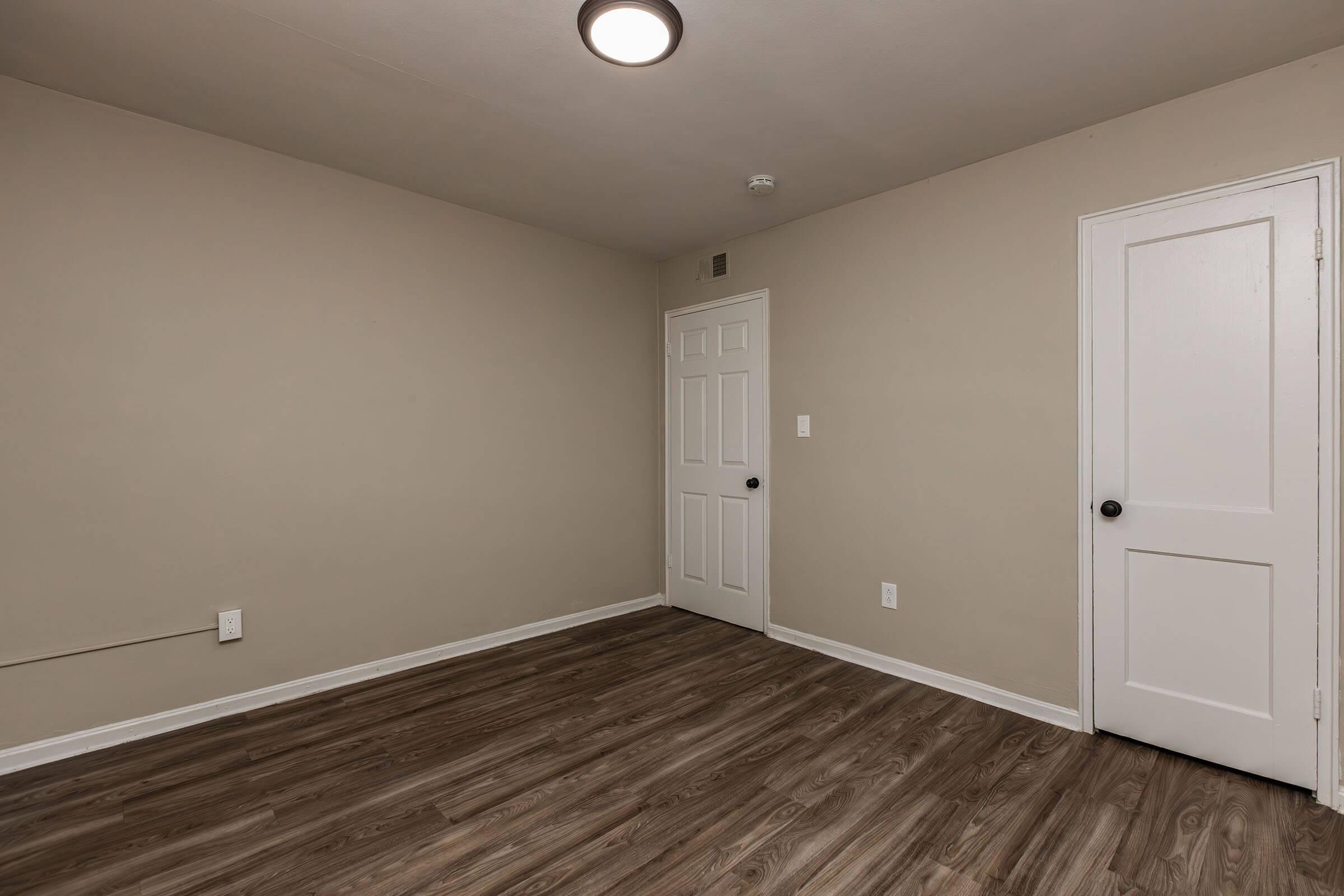 a room with a wooden floor