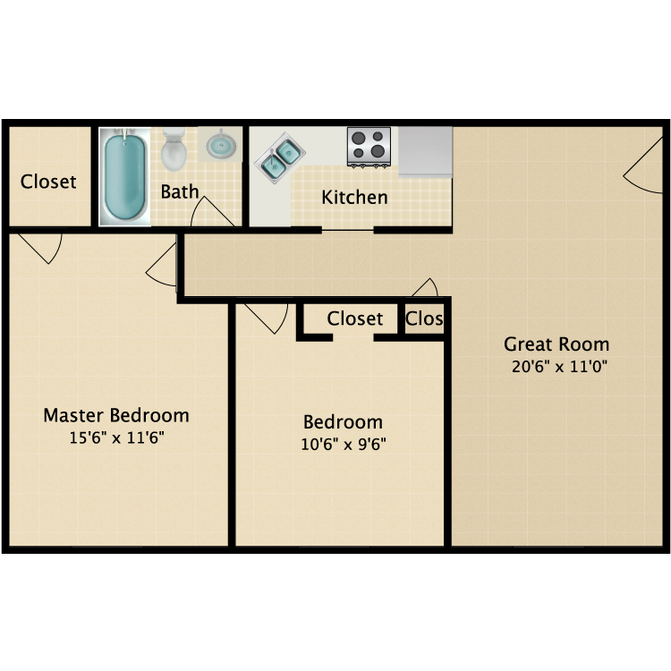 Floor plan image of The Whitney