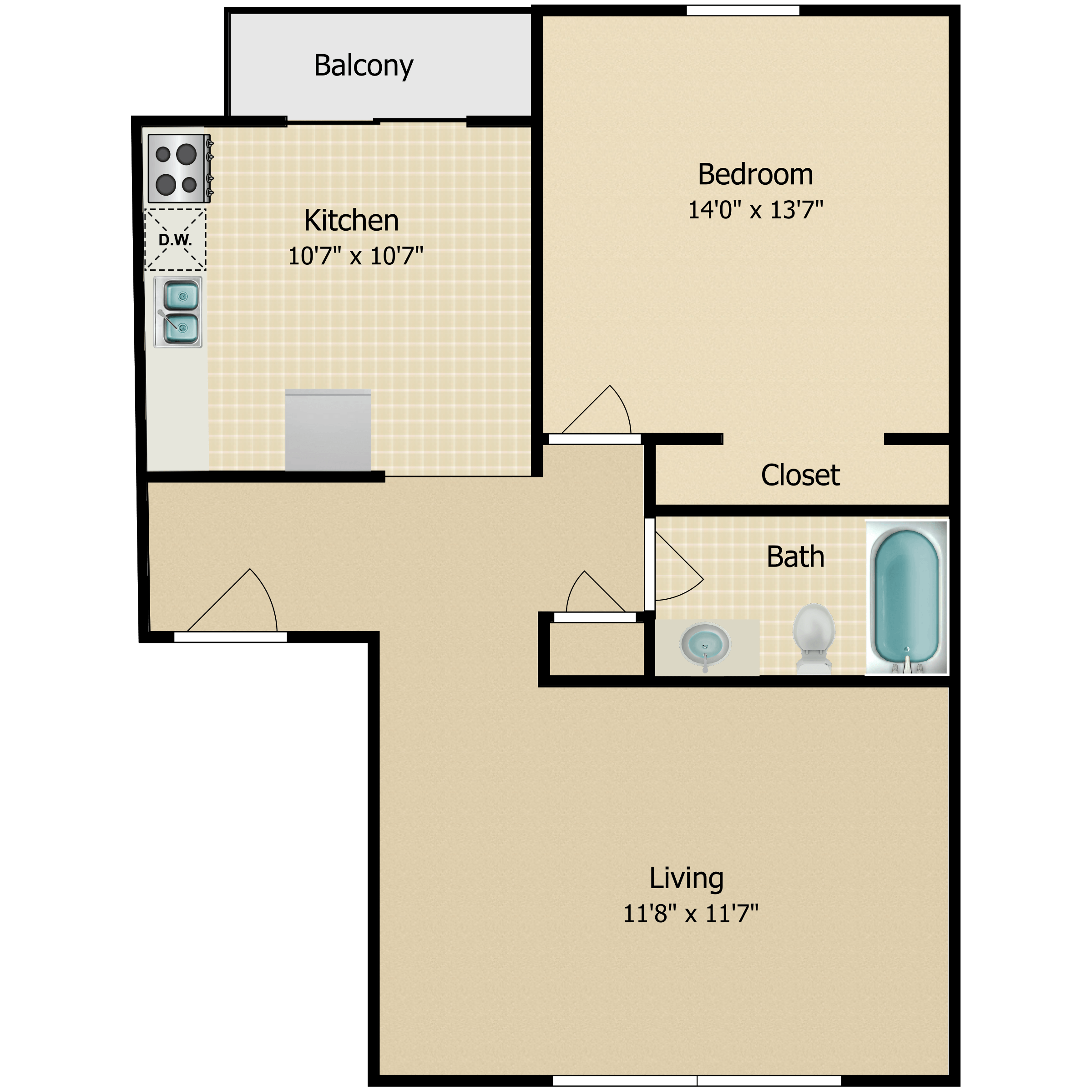 Floor plan image of The Harborside