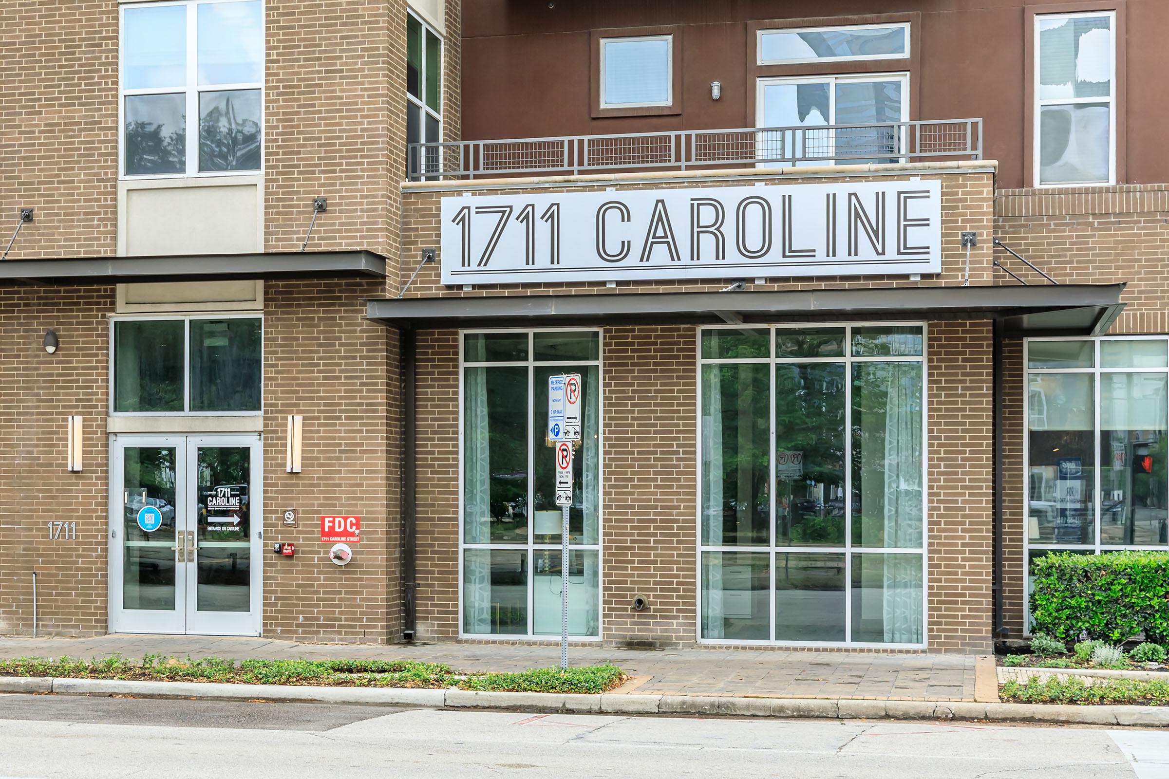 a store front of a brick building