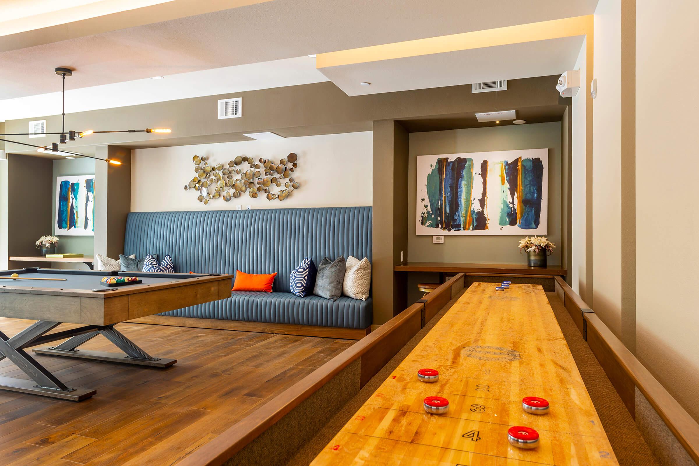 a room with a wooden floor