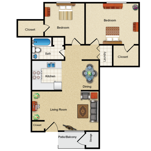 Floor plan image of The Kinderhook