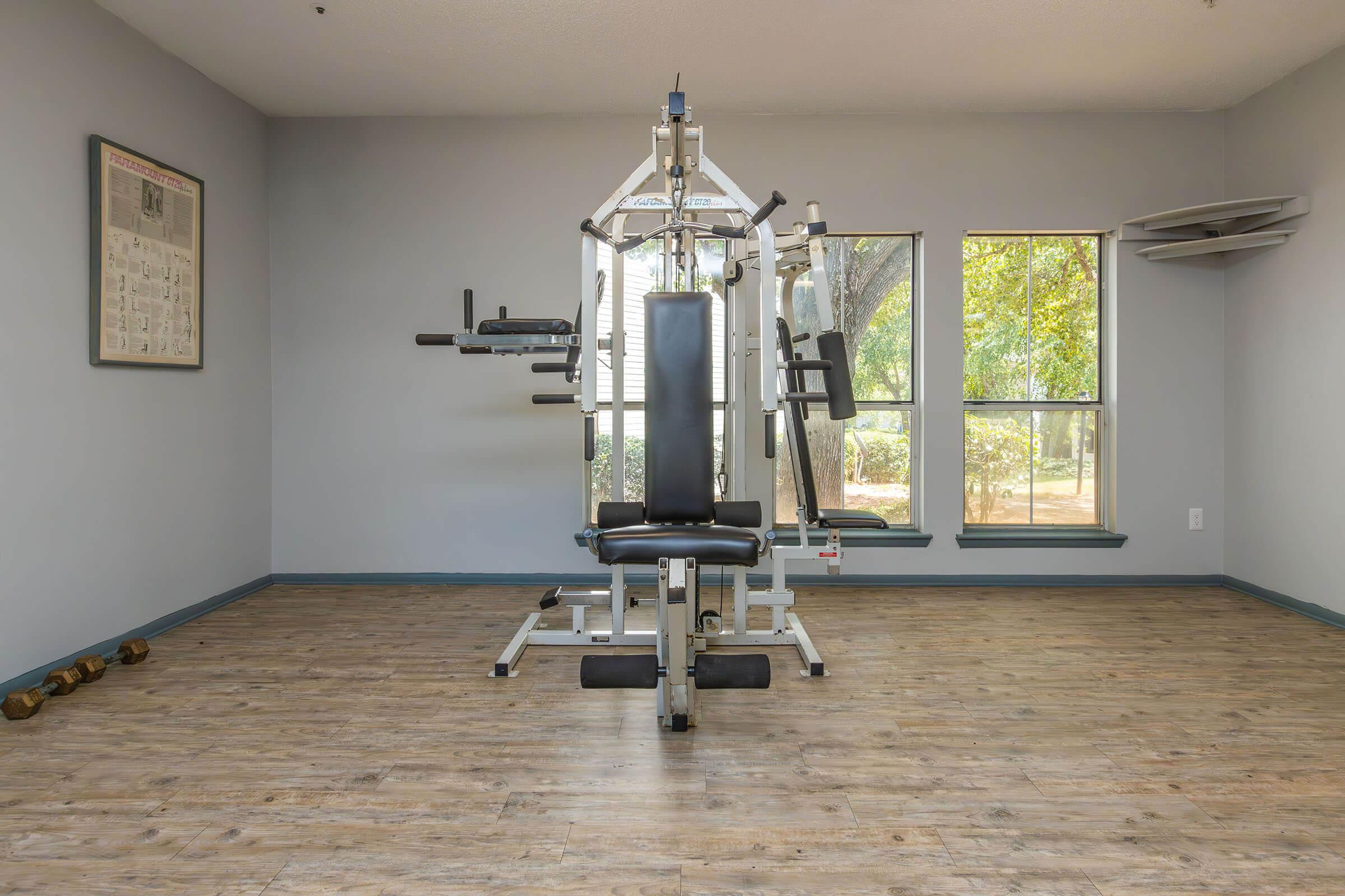 a room with a wooden floor