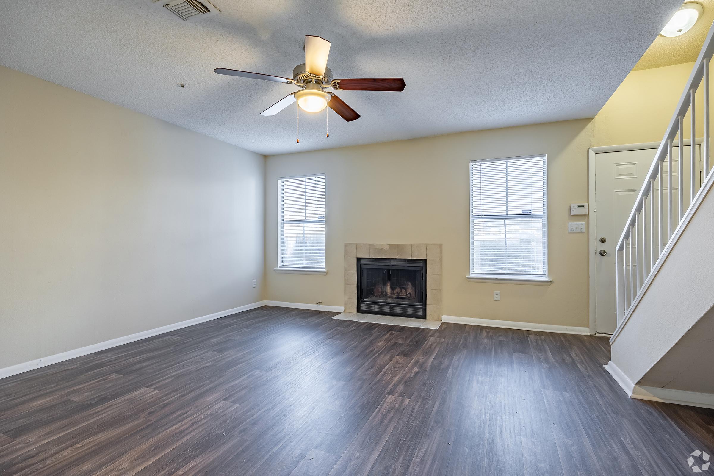 a room with a wooden floor