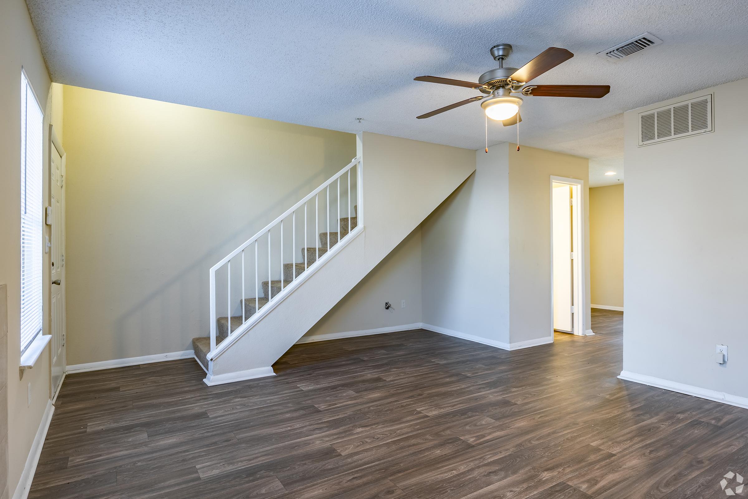 a room with a wooden floor