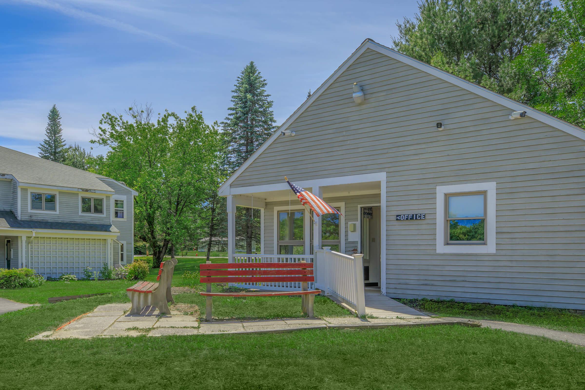 a large lawn in front of a house