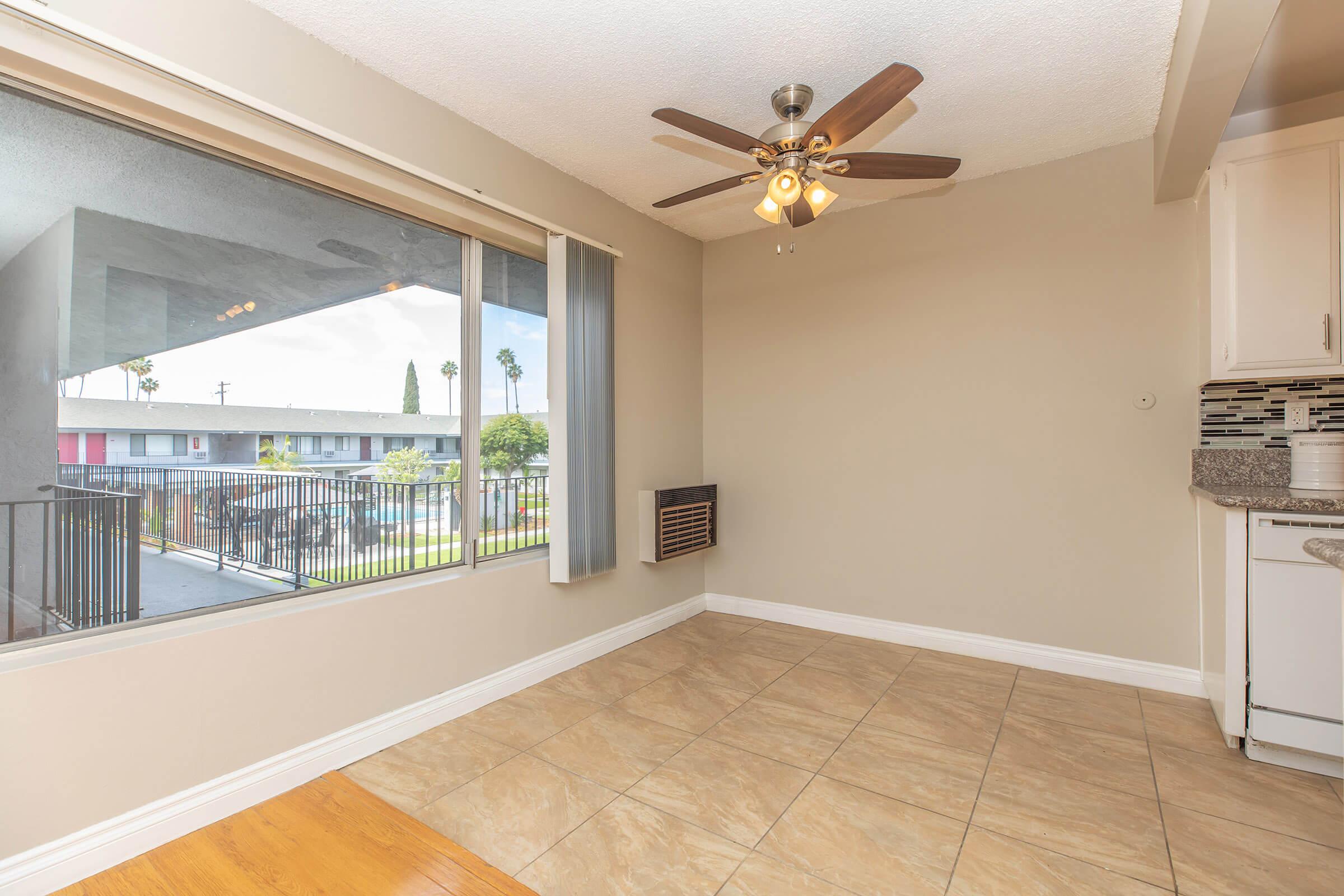 Dining room with window