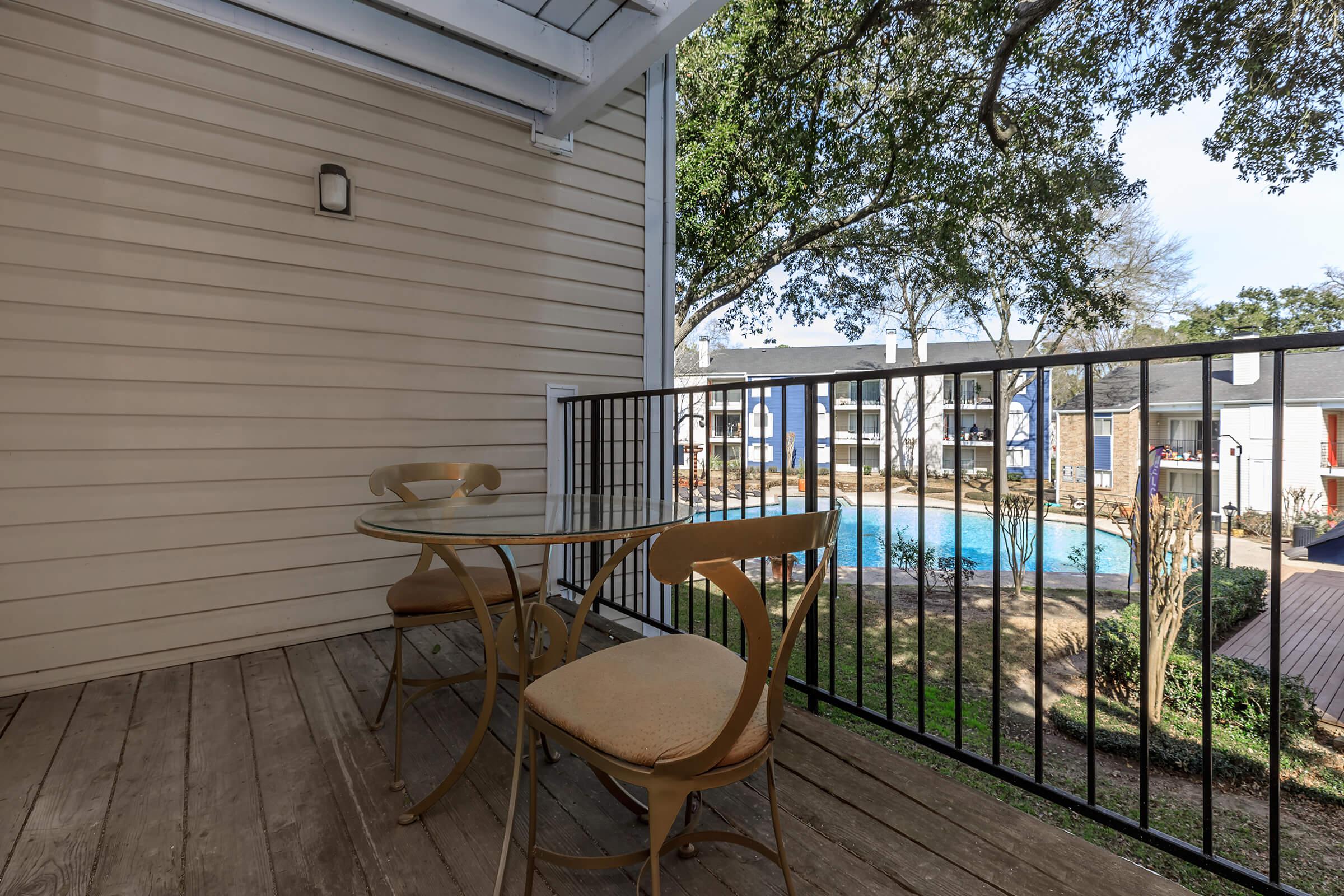 RELAX ON YOUR PERSONAL BALCONY OR PATIO