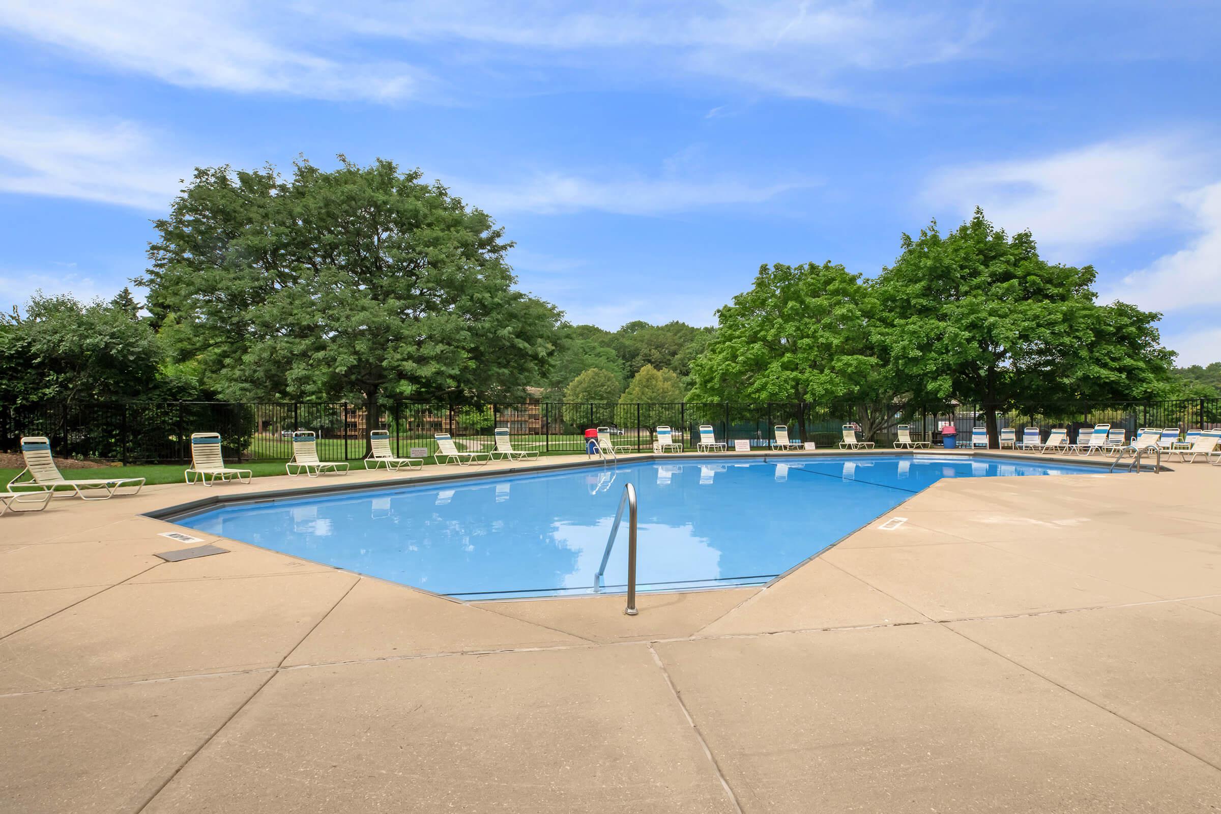 an empty pool