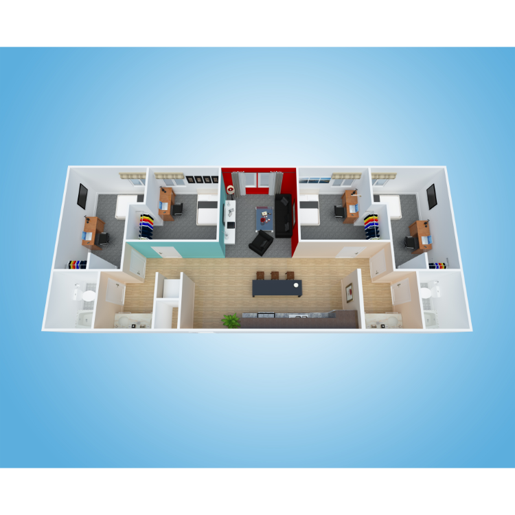 Floor plan image of 4x2