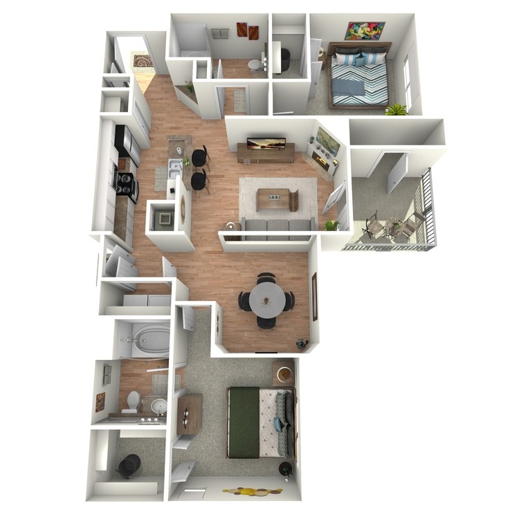 Floor plan image of Colonial - B1 - 1G