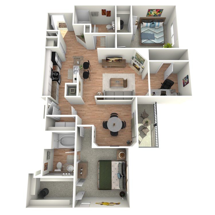 Floor plan image of Colonial - B5 - 3