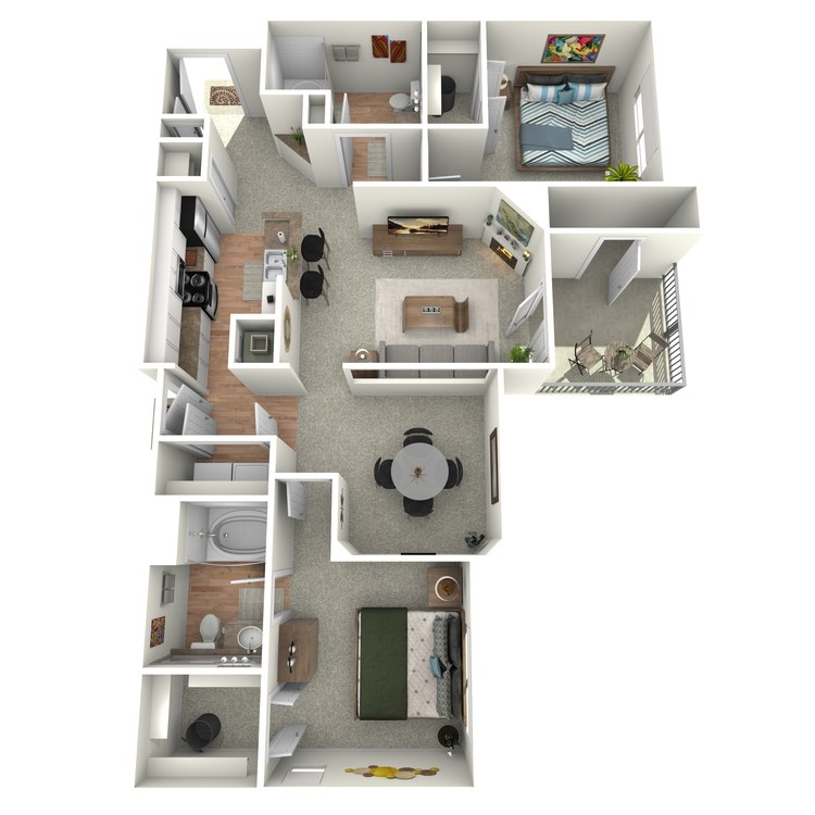 Floor plan image of Colonial - B1 - 2G