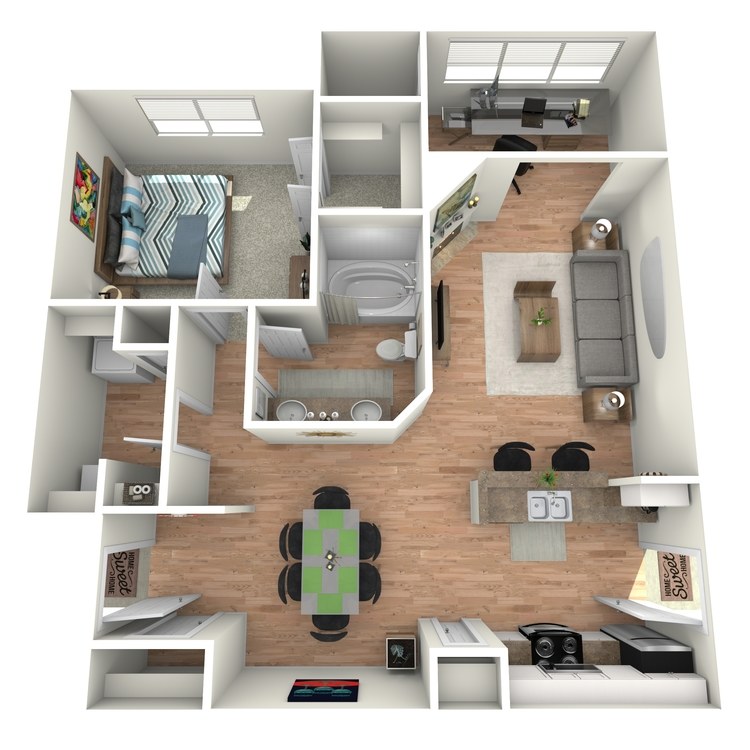 Floor plan image of Pebble Beach - A2 Sunroom/Study
